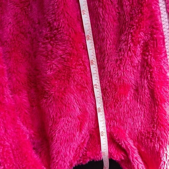 The North Face Fuzzy Fleece Oso One Piece Jumpsuit Hooded Pink Baby Size 12-18M - Picture 12 of 12